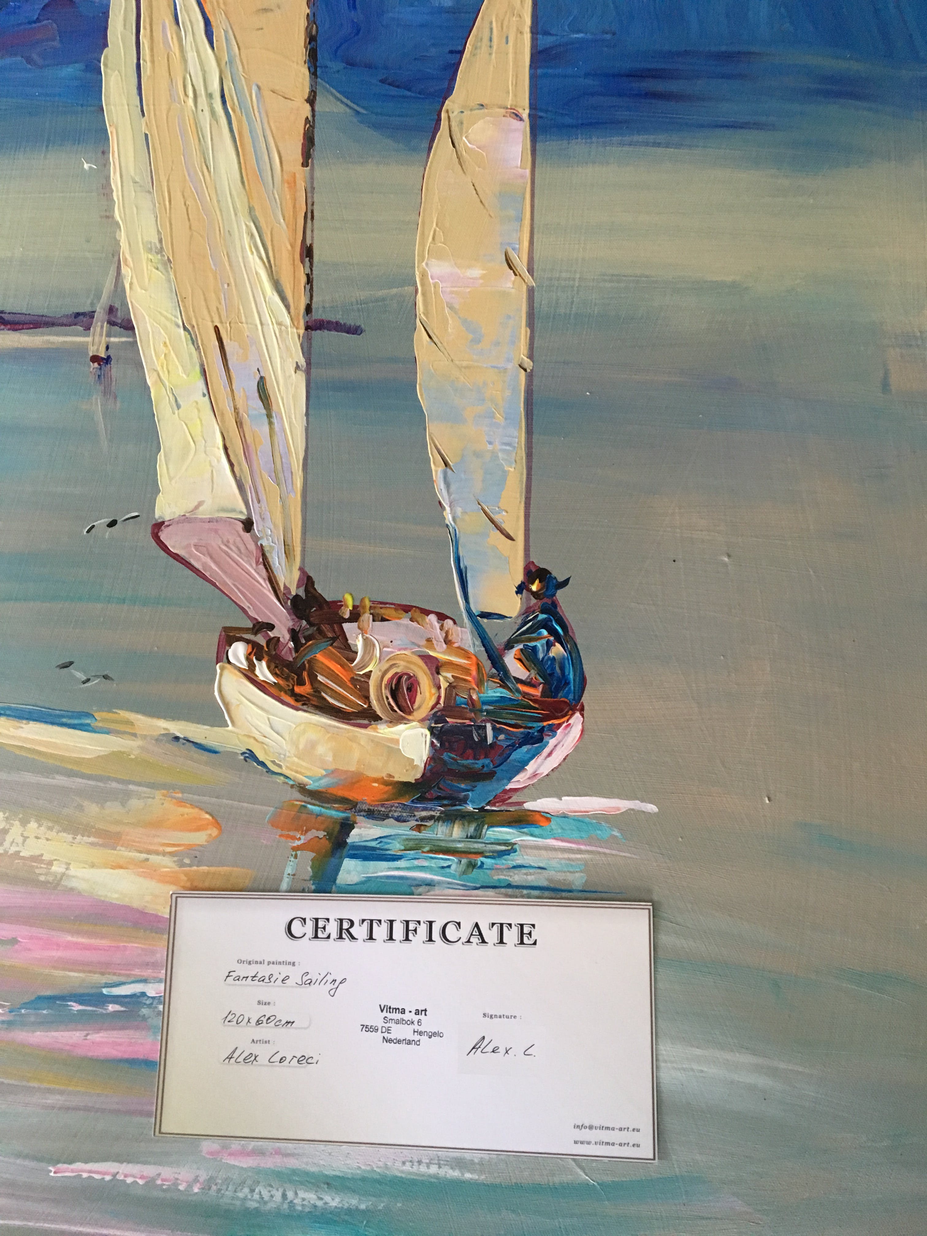 Niet of onleesbaar gesigneerd - Alex L.- Fantasie Sailing kopen? Bied vanaf 1!