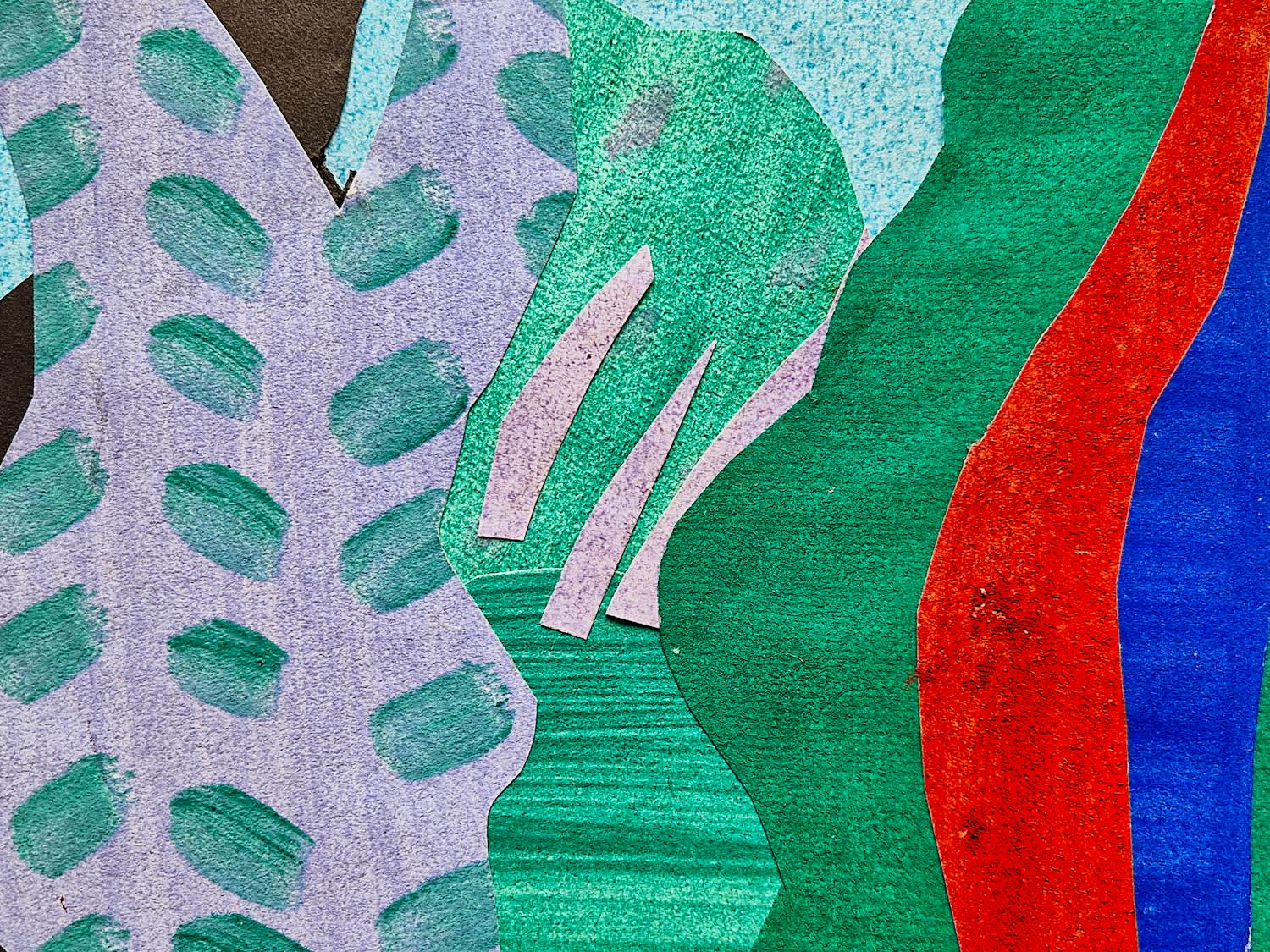 Johan Haanstra - “de Nieuwe Groep” papier collage en gouache "Warm II" gesigneerd ZELDZAAM! kopen? Bied vanaf 149!