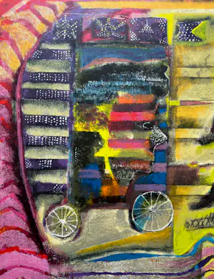 Astrid Engels - handgesigneerde zeefdruk | 'zonder titel' | 1993 kopen? Bied vanaf 20!