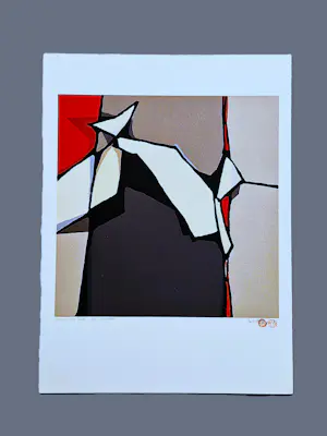 Fon Klement - Grote boardsnede "l'apparitino rouge" beperkte oplage (90) - nieuwstaat kopen? Bied vanaf 68!