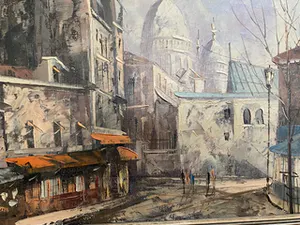 Niet of onleesbaar gesigneerd - Paris, Place de Tertre met Sacre Coeur kopen? Bied vanaf 1!