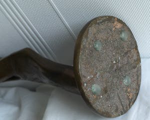 Brons (Onbekend) - Bronzen beeld , Naakte vrouw – gesigneerd ‘LM” – hoogte 46 cm. kopen? Bied vanaf 1!