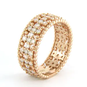 Acheter18k bicolour gouden bandring met diamant 1.01 ct - ringmaat 17.5? Enchérissez de 1100!