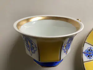 Rosenthal - Art Deco kop en schotel - hand gedecoreerd en gesigneerd kopen? Bied vanaf 10!