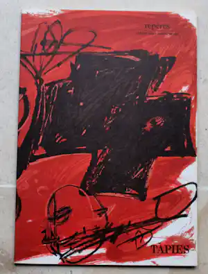 Antoni Tapies - rep§res getekend door artiest vendu pour 25€ !