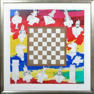 Corneille - Zeefdruk, Zonder titel- Ingelijst (Groot) verkocht voor € 300!