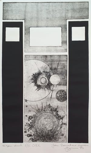 Jan Bernard Meinen - O.K.K. (Abstracte compositie met geometrische vormen) kopen? Bied vanaf 45!
