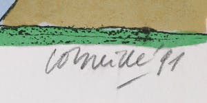 Corneille - Portfolio met vier litho's, Promenade, met een gedicht door Simon Vinkenoog kopen? Bied vanaf 1!