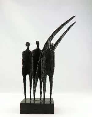 Kees Vet - Brons, Vier figuren verkocht voor € 100!