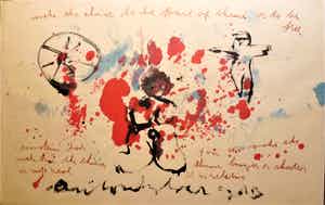 Anton Heyboer - Het symbool van de onschuld en de verlossing . verkocht voor € 200!