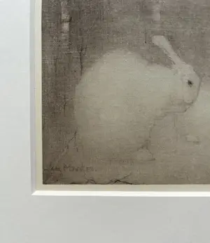 Jan Mankes - Originele Heliogravure Konijntjes in Herfstbos 1923 kopen? Bied vanaf 135!