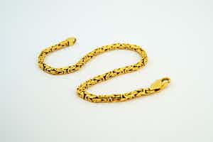 2560 - 18 karaats geelgouden "Konings" armband verkocht voor € 300!