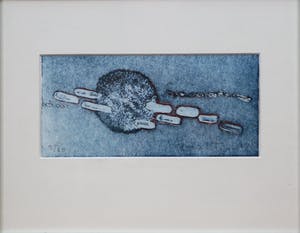 Jan Montyn - kleurenets op papier - abstract landschap II kopen? Bied vanaf 110!