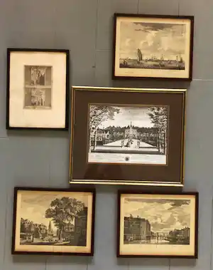 Pieter Fouquet - Een vijftal 17e eeuwse koper gravure prenten van P. Fouquet en F.W. Greebe vendu pour 30€ !