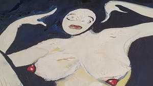 Niet of onleesbaar gesigneerd - expressionistisch/surrealistisch | olieverf op canvas kopen? Bied vanaf 1!