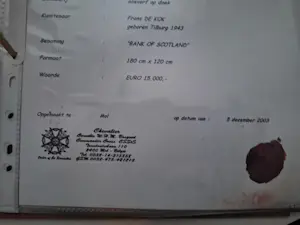 Frans de Kok - De Butler - Bank of Scotland kopen? Bied vanaf 1800!