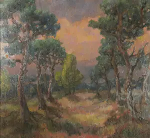 Harmen Klaas Post - Olieverf op paneel, Landschap - Ingelijst kopen? Bied vanaf 100!