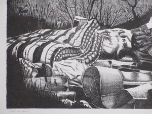 Albert Zwartjes - Ziet, de Mens - Litho kopen? Bied vanaf 1!