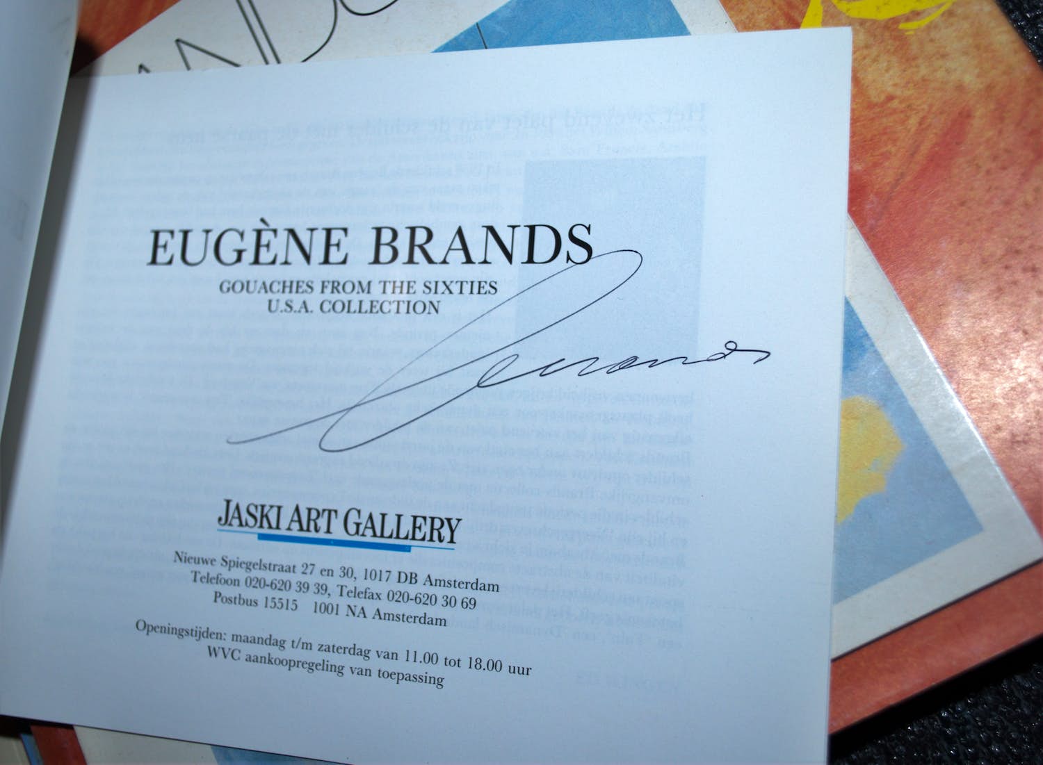 Eugène Brands - Gesigneerd: Gouaches from the Sixties + Monografie + Cobra boekwerken verkocht voor € 50!