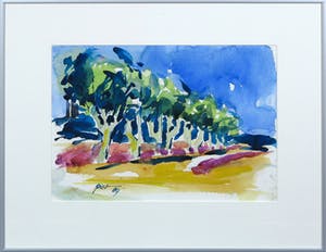 Piet Snoeren - Aquarel, Bomen kopen? Bied vanaf 1!