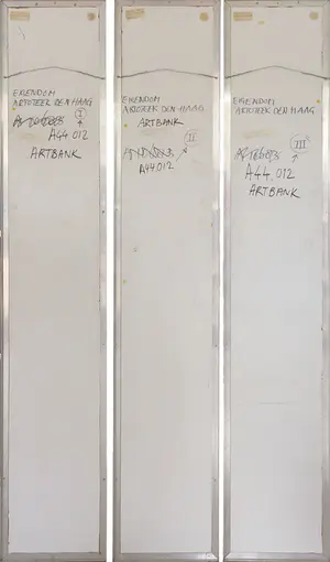 Jean van Wijk - Drieluik, Cadens over gele cirkel (Zeer groot) kopen? Bied vanaf 100!