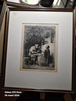 Adrien Ferdinand De Braekeleer - Het Dambord (of Kaartspel) kopen? Bied vanaf 50!