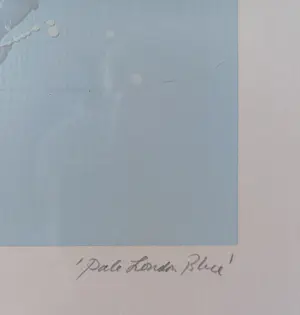 Ger van Elk - Pale London Blue, zeefdruk op fotolitho (ingelijst, groot!) kopen? Bied vanaf 395!