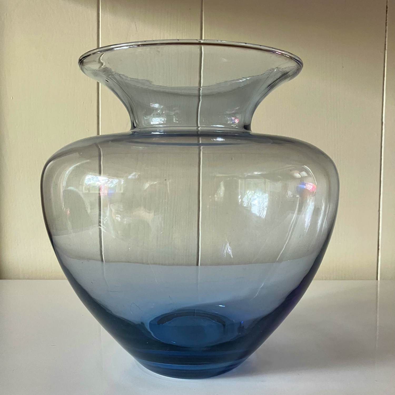 Andries Dirk Copier - Leerdam vaas - blauw/grijs kopen? Bied vanaf 25!