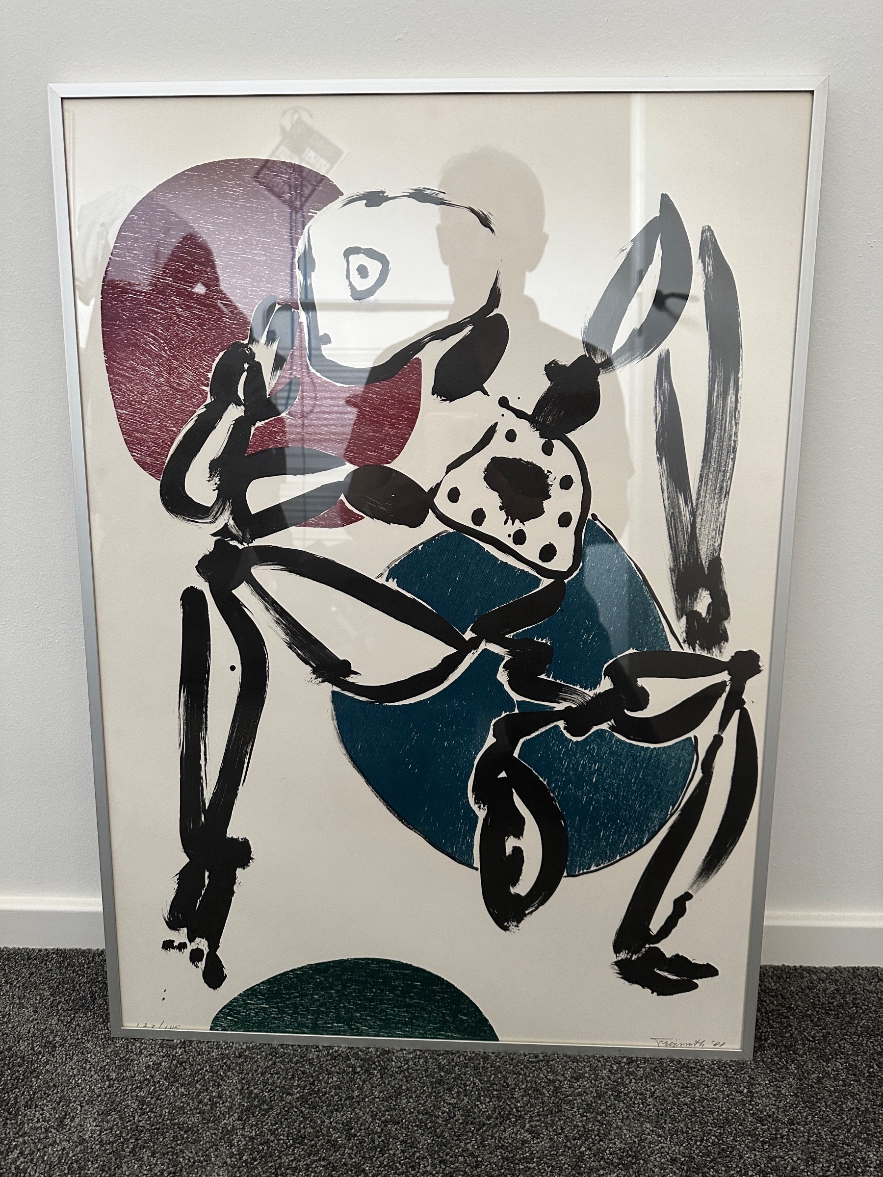 Alphons Freijmuth - ingelijste litho in rood/blauw/groen/zwart kopen? Bied vanaf 120!