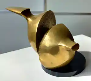 Wout Maters - Abstracte compositie, bronzen beeld verkocht voor € 595!