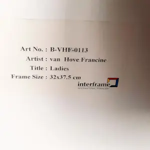 Francine van Hove - Lithografie auf Büttenpapier "Ladies" Passepartout Rahmen kopen? Bied vanaf 90!