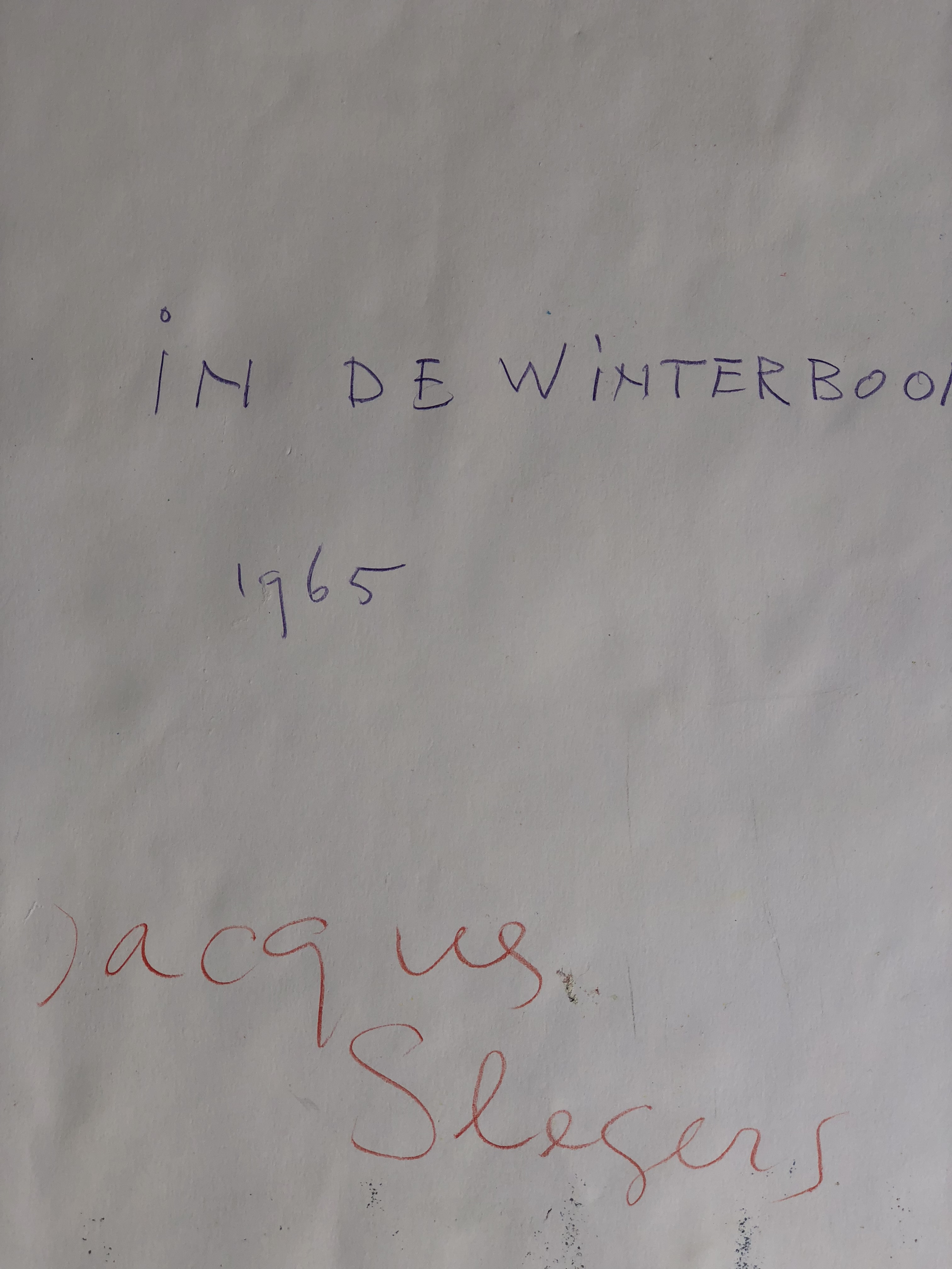 Jacques Slegers - In de Wintertuin kopen? Bied vanaf 90!