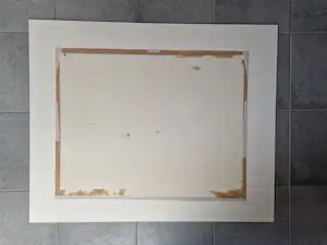 Henk Willemse - Grote, in 1984 gemaakte gemengde techniek (oa plakaatverf) "paarden in wei" kopen? Bied vanaf 149!