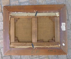 Leon G. Lebon - huisje met rieten dak in het landschap kopen? Bied vanaf 150!