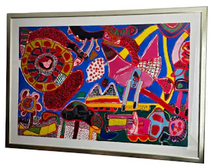 Corneille - Tuin der Lusten / Jardin des Delices XXL Groot - Handgesigneerd - 1991 - 11/50 kopen? Bied vanaf 1850!