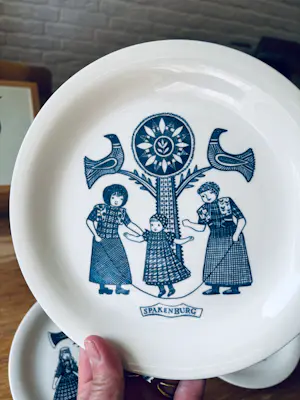 De Sphinx - Set van 4 Vintage Royal Sphinx Maastricht ontbijtborden, 1960 kaufen? Bieten Sie von 35!