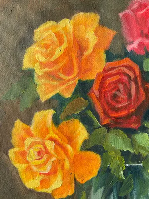 Niet of onleesbaar gesigneerd - vaas met rozen kopen? Bied vanaf 1!