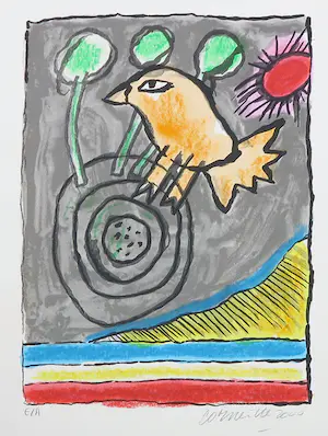 Corneille - Litho, L'oiseau kaufen? Bieten Sie von 1!