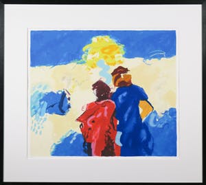 Henk van Vessem - Zeefdruk, A day full of colours - Ingelijst kopen? Bied vanaf 20!