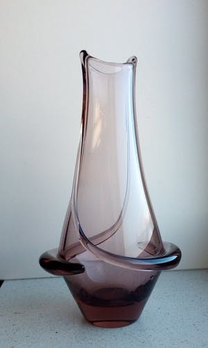 Frantisek Zemek - Vaas - "Rhapsody" - Alexandriet glas - Zelezny Brod Sklo (ZBS) - Jaren 50 kopen? Bied vanaf 50!