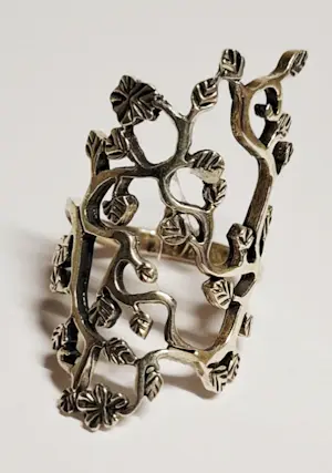 AcheterVintage ring omgeven door Zwitsers Designer? Enchérissez de 70!