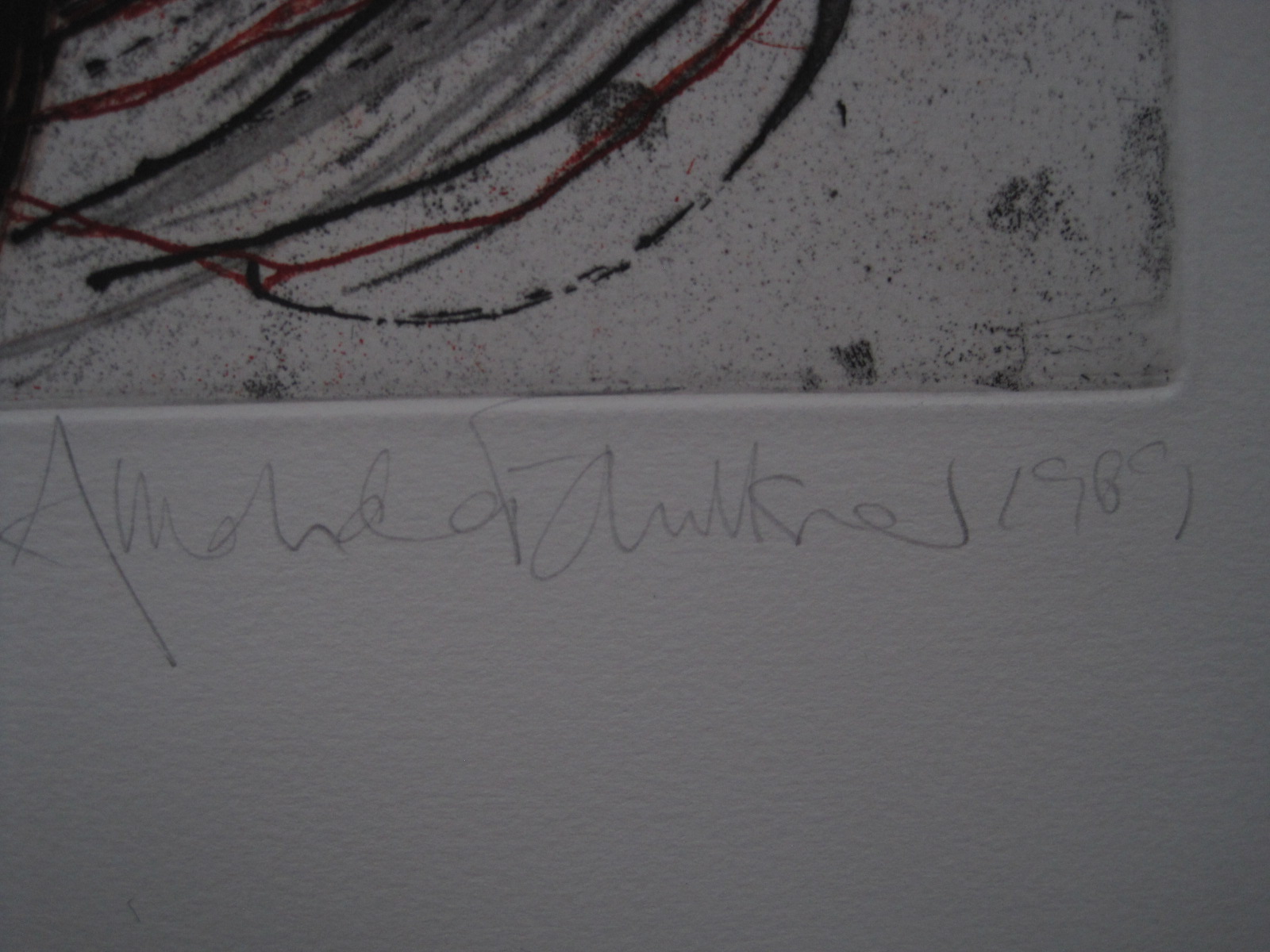 Amanda Faulkner - Intrigerende Grafiek "self regard 1993" gesigneerd kopen? Bied vanaf 1!