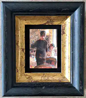 Sylvia van Opstall - Mini 1 - Sfeervol impressionistisch interieur verkocht voor € 170!
