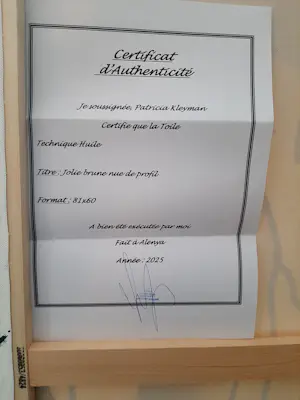 Patricia Kleyman - Acryl op doek. Titel, "Nu au vase rouge sur fond de cubisme " kopen? Bied vanaf 160!