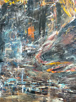 Jean-Jacques Marie - Jean-Jacques Marie – Face à la foule, scène expressionniste contemporaine kopen? Bied vanaf 5200!