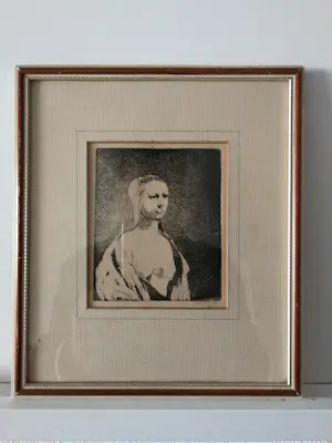 Willem Snitker - Portret. Vrouw. Naakt. kopen? Bied vanaf 45!