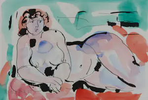 Marc Jonk - Set van vier mooie aquarellen - Vrouwelijk naakt kopen? Bied vanaf 120!