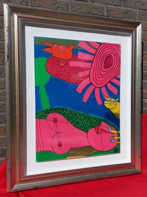 Corneille - Femme, litho (mooi ingelijst, groot) kopen? Bied vanaf 395!