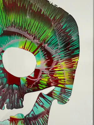 Damien Hirst - Skull Spin Painting - UNIEK - 2009 kopen? Bied vanaf 1995!