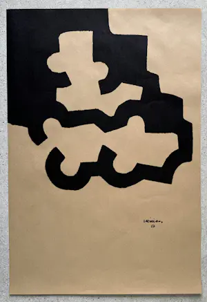 Eduardo Chillida - Offset-Lithographie auf Kraft-Papier 1980 kopen? Bied vanaf 120!